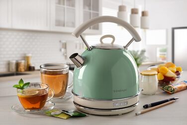 Ariete Vintage Electric Kettle 1.7L, 2000W - Green