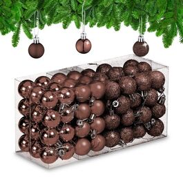 Relaxdays Set of 96 Christmas Baubles