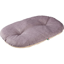 Лежанка для собак Kerbl Loneta, 82x57 см, бежево-сіра, для середніх та великих порід