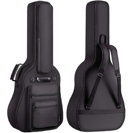 Чохол для гітари Gig Bag Cahaya: водонепроникний, з кишенями для аксесуарів та підставка для нот, 40/41 дюйм