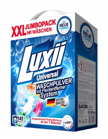 Універсальний пральний порошок Luxii з квітковим ароматом, 10 кг (на 141 прання)
