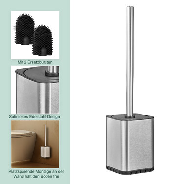 Relaxdays Toilet Brush with Wall Holder