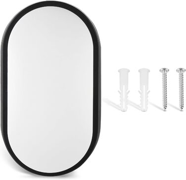 LED світильник настінний овальний 18W 4000K IP65 з чорною рамкою для дому, офісу, ванної кімнати, саду та інших приміщень