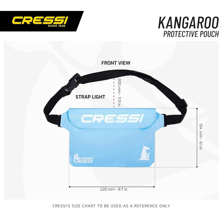 Водонепроникний мішок Cressi Kangaroo Dry Pouch для дорослих (Unisex), чорний