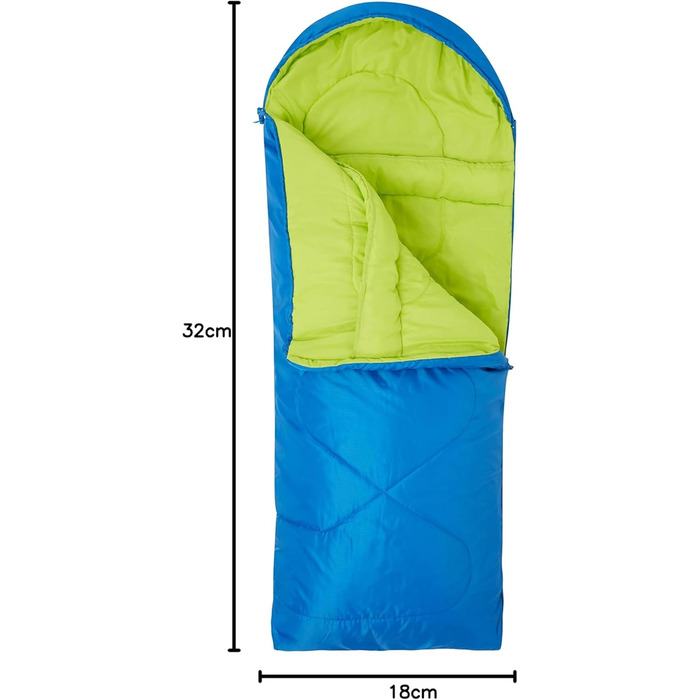 Дитячий спальний мішок Mountain Warehouse Summit - легкий, з кишенею, кобальт