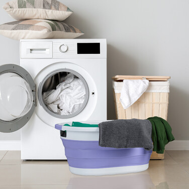Relaxdays Foldable Laundry Basket, 36 Liter