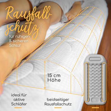 Надувне дитяче ліжко для подорожей - ліжко з захистом від падіння та інтегрованим насосом - Портативне дитяче ліжко з тканиною Oeko-Tex - Ідеально для кемпінгу, готелів та дому