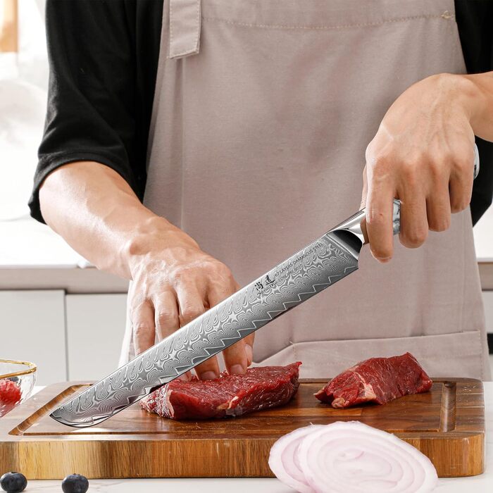 Японський ніж SHANGDAO Kiritsuke 20 см, 67 шарів сталі, ніж для суші та нарізки, професійний ніж для кухні