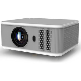 Портативний проєктор Mini Beamer 4K/1080p з Wi-Fi 6 та Bluetooth 5.4. Підтримка Auto Keystone, 200-дюймовий екран, сумісний з ноутбуками, смартфонами та TV (сірий)