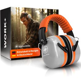Schallwerk Work+ | Навушники шумозахисні для роботи та повсякденного використання (Помаранчевий)