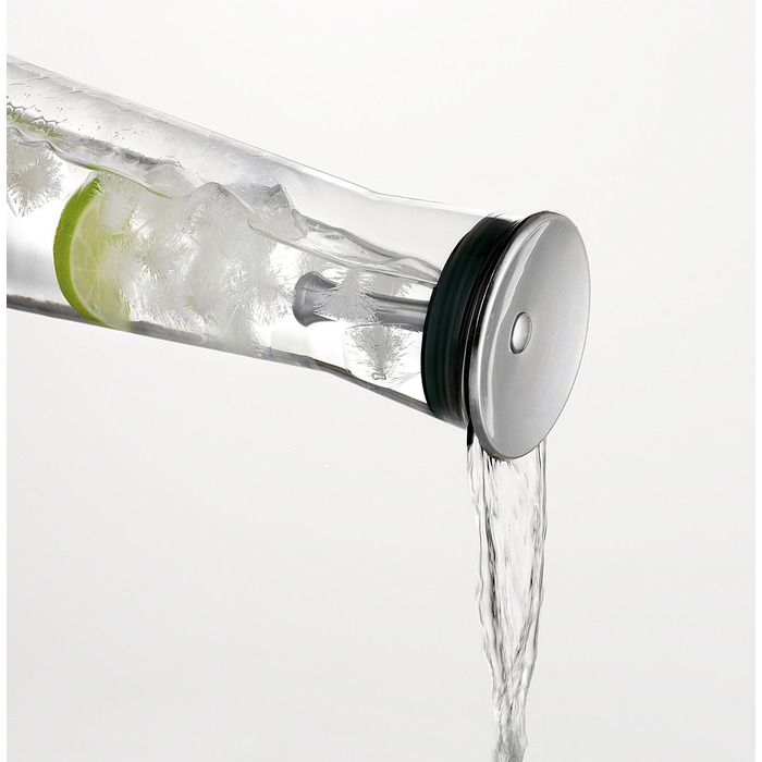 Bohemia Cristal 093 006 103 SIMAX Carafe approx. 1100 ml made of heat-resistant borosilicate glass with a practical stainless steel spout 