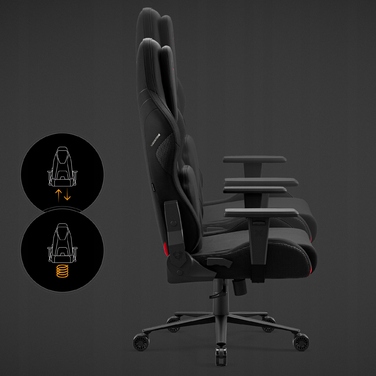 Ігрове крісло Diablo Chairs X.One Prime, тканина, чорне