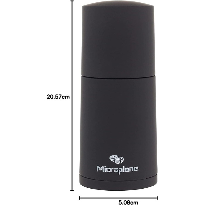 Мельниця для спецій Microplane Schwarz - для мускатного горіха, кориці, тонкої бобів, довгої перцю та інших сухих спецій