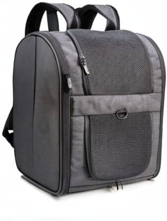 Рюкзак для собак та котів Apollo Walker - зручний та дихаючий, для малих тварин (2-15 кг), чорний