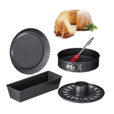 Relaxdays 5-Piece Cake Mold Set