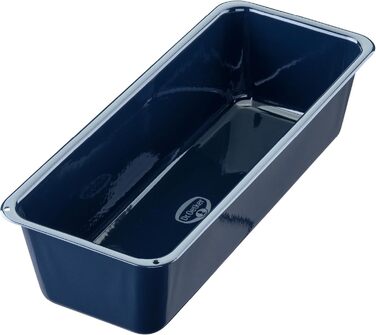 Dr. Oetker Casserole/Bread/Cake Pan, 30 cm Baking - Lovely Enamel, robust, with scratch-resistant enamel sealing, for juicy cakes and hearty breads, Quantity: 1 piece, Color: blue