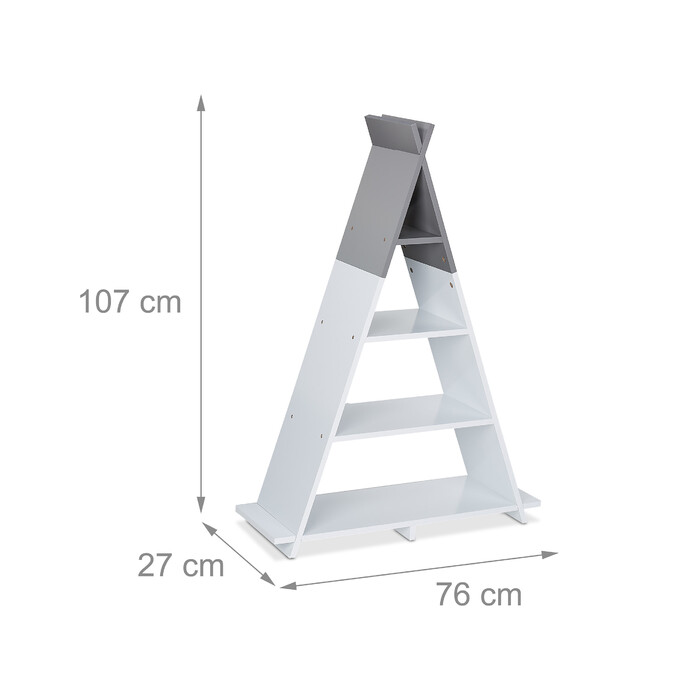 Relaxdays Kids' Teepee Shelf