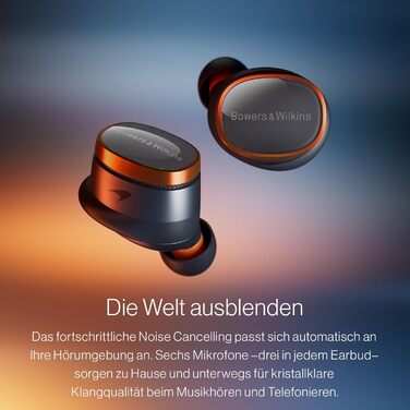 Навушники Bowers & Wilkins Px8 McLaren - бездротові, з активним шумозаглушенням, Bluetooth 5.0, 30 годин роботи, мікрофон