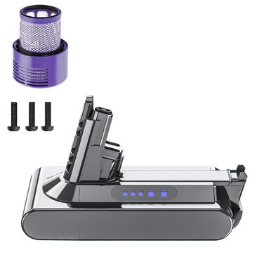 Замінний акумулятор 6000mAh для пилососів Dyson V10 (SV12, Animal, Absolute, Motörhead, Fluffy, Total Clean)