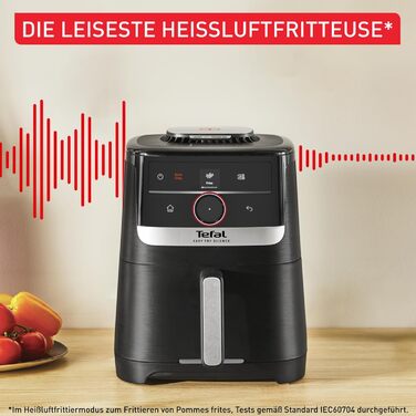 Фритюрниця Tefal Easy Fry Silence 7л з технологією Silent, 10 програм, біла (EY8421E0)