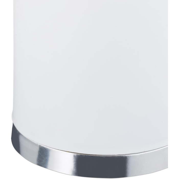 Набір з 3 туалетних щіток Relaxdays з тримачем, знімний наконечник, Ø 7 см, білий