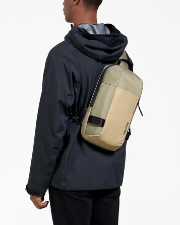 tomtoc Сумка через плече для чоловіків, Sling Bag, 13-14 дюймів, MacBook Air/Pro, водонепроникна, Khaki/Зелений