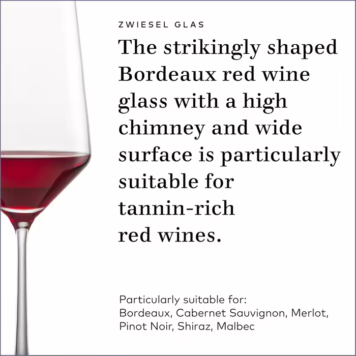 Schott Zwiesel 141102 Pure Bordeaux Goblet, 0.68 L, Set of 6