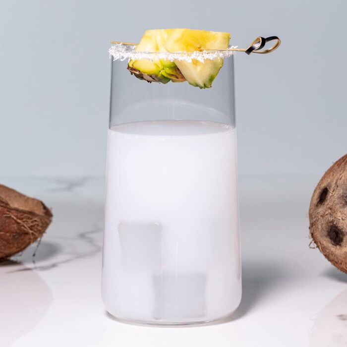 Krosno Highball Juice Glass, 540 ml, Avantgarde Collection, perfect for home, restaurants, parties, dishwasher-safe, 6 pieces