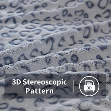 Плед з флісу FIBER HOUSE: теплий, м'який, 150x200 см, колір коричневий (Leopard)