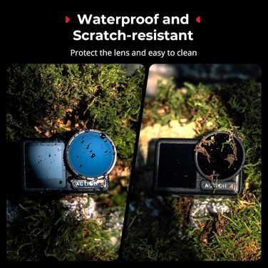 Набір фільтрів ND для DJI Osmo Action 4/5 Pro: CPL, ND8, ND16, ND32 + силіконовий ковпачок для об'єктива