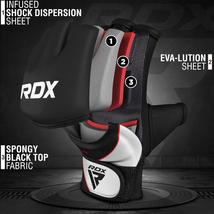 Боксерські рукавички RDX Profi MMA: шкіра Maya Hide, для спарингу, кикбоксингу, муай-тай, чоловічі/жіночі