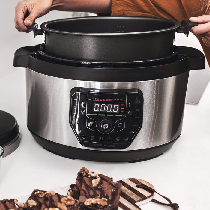 Cecotec Programmable Pressure Cooker GM H-Oval, Smart Cooking, 8 Liter, 24-Hour Programmability, 15 Safety Systems, 90 Kpa, 19 Menus Model H Oval