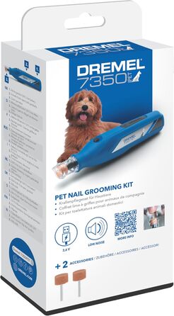 Dremel 7350 - Шліфувальний інструмент для догляду за кігтями домашніх тварин (собаки, коти)