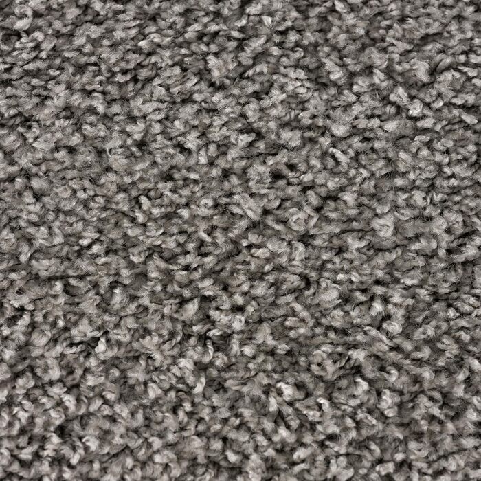 Килимок для вітальні Impression - Екологічний сертифікований килим, суцільний колір, 80x150 см (Світло-сірий, 150 см круглий)