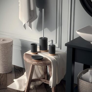 Милониця Gedy Canberra з корку, кераміка, білий колір, дизайн R&S, 2 роки гарантії