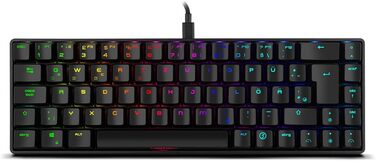 Ozone Gaming Gear Double TAP: Клавіатура та миша для геймінгу, напівмеханічна з RGB, сенсор Avago, 4000 DPI, USB