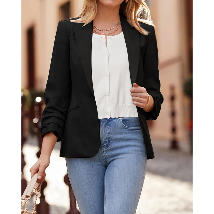 Жіночий кардиган-болеро Newshows з ґудзиками, білий, літній, на довгий рукав