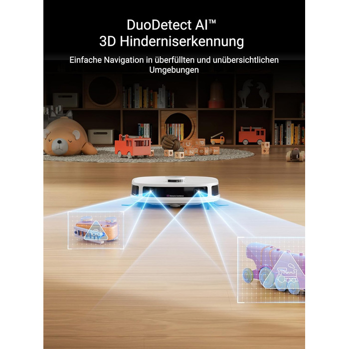 Робот-пилосос Eureka J12 Ultra з функцією миття, самостійне порожнення, прання та сушка, потужність 5000Pa, обертова функція миття, Dual-LiDAR навігація, 3D уникнення перешкод