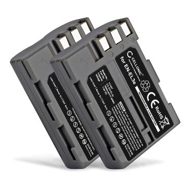 Комплект акумуляторів CELLONIC для Nikon EN-EL3 (2 шт, 1600mAh) для камер D700, D90, D300, D200, D80