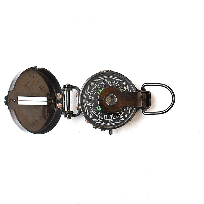 Royal Antique Lensatic Vintage Navigational Nautical Compass Authentic Brass Instrument