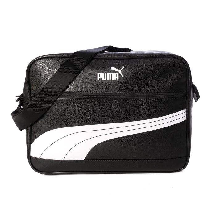Унісекс сумка-месенджер PUMA Campus Reporter Retro чорно-біла