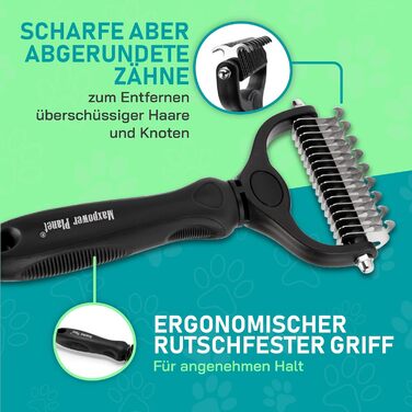 MaxPower Щітка для собак і котів Planet - для вичісування підшерстка, рожева (чорний, велика)