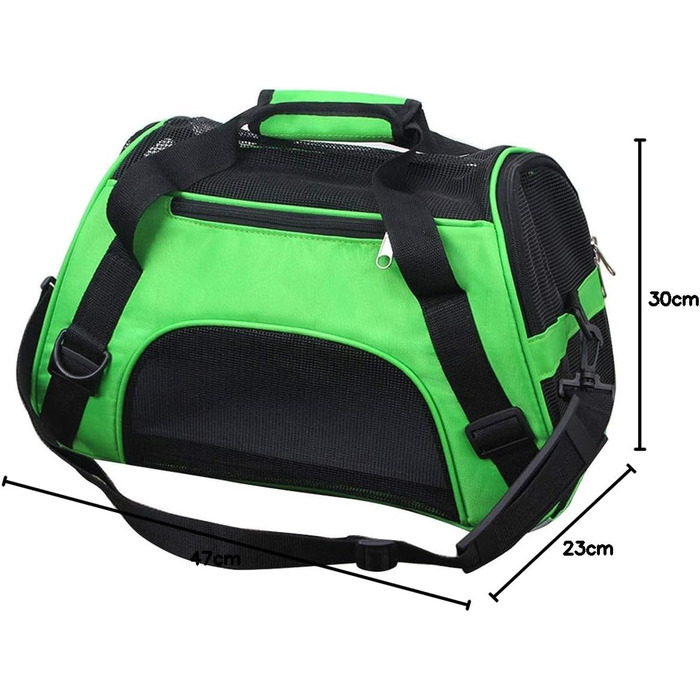 Транспортна сумка для котів та собак Levoberg: комфортна, для подорожей, розмір M (47 x 30 x 23 см)