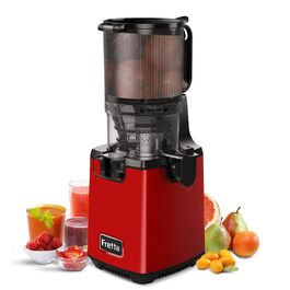 Шнекова соковижималка Fretta Slow Juicer для овочів та фруктів, чорна (колір: вино)