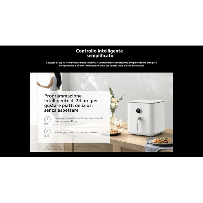 Фритюрниця Xiaomi Smart Air Fryer 6.5 л, чорна, розумна, електрична