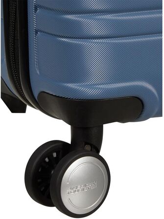 Чемодан American Tourister Flashline Spinner S, 55 см, 34 л, блакитний (Coronet Blue)