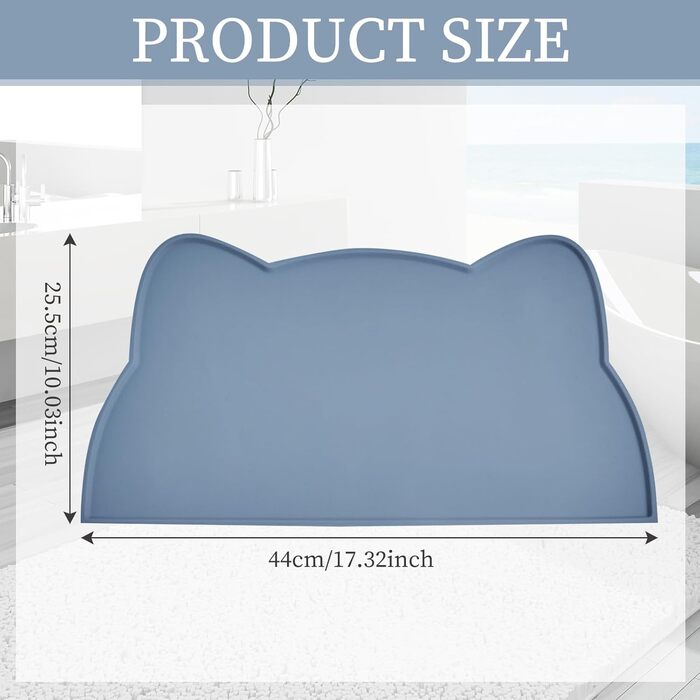 Килимок для годування котів та собак, силіконовий, неслизький, вологостійкий, легко миється