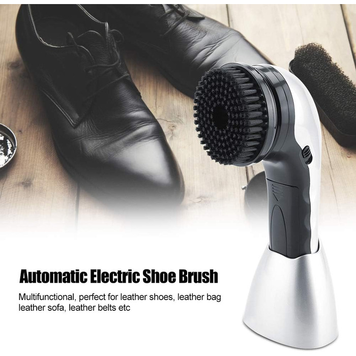 Automatic Electric Shoe Brush Shoe Polishing Machine Electric Shoe Buffer Shoe Care Brush Portable Shoe Cream Machine Cleaning Brush Kit for Shoes, Bags, Sofa, Leather Care