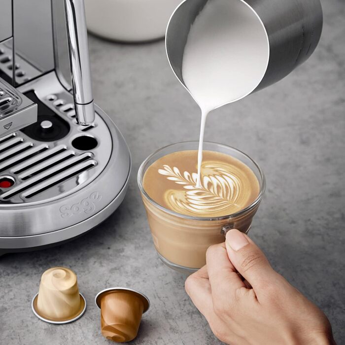 Кавова машина капсульна Sage Nespresso Creatista Plus SNE800BSS, нержавіюча сталь