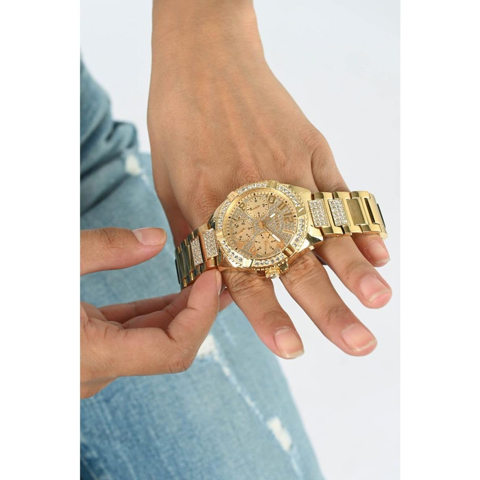 Жіночий годинник Guess Lady Frontier золотистого кольору зі сталевим браслетом, 40 мм, W1156L2